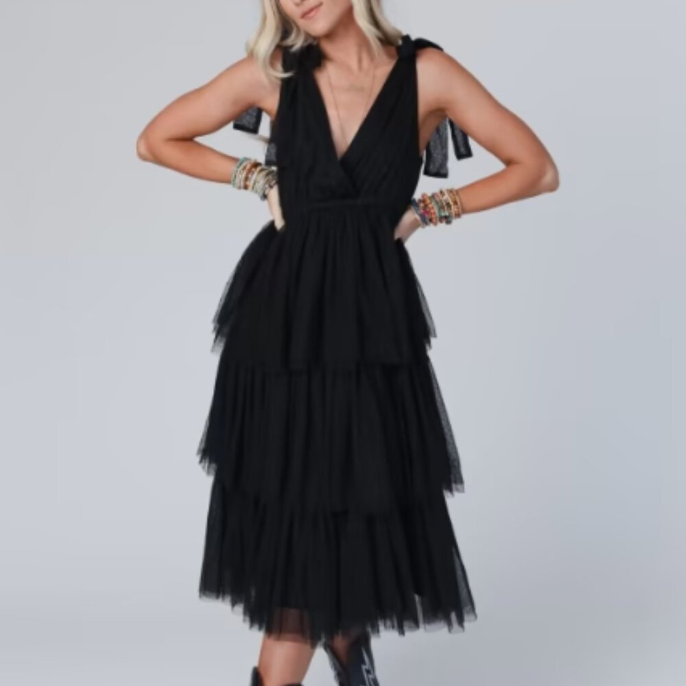 Three Bird Nest Boho Ballerina Tiered Tulle Dress